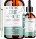 Probióticos líquidos para hombres y niños que sufren Prebióticos +Ginger + Probióticos para la salud digestiva TEN Acidophilus Probiótico TEN Dairy Free TEN Vegan ANTE NO-GMO TENIDO GRATIS 30 Servimientos