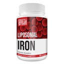 Suplemento Liposomal Fe Hierro para Mujeres, 65 mg Suplemento de Hierro con ácido fólico " Vitamina B12 para Hombres, Sangre diaria " Apoyo energético para adultos deficiencia de hierro 60 Softgels (1 botella)