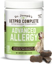 VetPro Advanced Allergy and Itch Support for Dogs - Supports Seasonal Allergies, Itchy Skin, " Immunity - Enhanced with Salmon Oil, Probiotics " Colostrum for Allergies, Immune Support, " Gut Health
