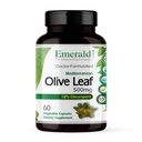 EMERALD LABS Mediterranean Olive Leaf 500mg - Extracto de hoja de oliva sin gluten - Soportes Skin, Immune & Heart Health - 60 cápsulas vegetales (hasta 60 días de suministro)