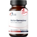 Diseños para la salud Nattokinase con Serrapeptidase - Natto-Serrazime + Proteolytic Enzymes - Diseñado para apoyar un sistema circulatorio saludable + Salud Immune - Suplemento No GMO (120 cápsulas)