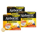 Airborne 1000mg Vitamina C + Azúcar Zinc Sugar Soporte multivitamínico Effervescent Fizzy Tablets, Zesty Orange Flavor with Powerful Antioxidants Vitaminas A C &amp; E, 30 Tablets (3 Pack)