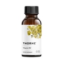 THORNE - Vitamina K2 Líquida (1 mg por gota) - Suplemento Concentrado de Vitamina K2 para el apoyo al corazón y al hueso* - Gluten, Lácteos &amp; Soy-Free - 1 Fl Oz