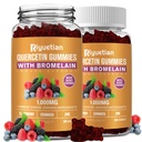 Bromelaína, con Zinc, Vitamina C, Elderberry for Lung Immune Support Supplement for Kids Adults, Cardiovascular,Aging Support Chewable Vitamins,Vegan, 120 Condes