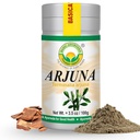 BASIC AYURVEDA Arjuna Bark Powder (Terminalia Arjuna) Silencio Usado tradicionalmente para el corazón y la vitalidad Soporte Silencio Puro &amp; Natural Silencio No Gluten-Free TEN 3.53 Oz (100g)