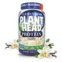 Genceutic Naturals Plant Head Protein Powder Suplemento, Vainilla, 1.7 libras (lbs)