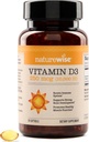 NatureWise Vitamin D3 10,000IU (250 mcg) 30-Day Supply - High Potency for Healthy Immune Support &amp; Muscle Function, Non-GMO, Gluten-Free in Organic Extra Virgin Olive Oil, (Mini Softgel), 30 Conde