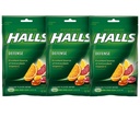 Halls Defensa Las gotas de vitamina C surtido Citrus - 30 ct, Pack de 3
