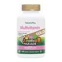 Natures Plus Animal Parade Gold Multivitamin Children’s Chewables - Watermelon Flavor - 120 Animal-Shaped Tablets - Vitamina D3, K2 &amp; Probiotics - Vegan, Gluten Gratis - 60 Total Servings