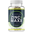 Zinc Maxx 100 Capsules, Zinc Gluconate Immune Booster para la salud reproductiva, cuidado de la piel, &amp; Immune Booster - 3+ Month Supply ¦ High Potency Immune Support Supplement for Men &amp; Women