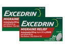 Excedrin Migraine Pain Reliever Caplets, 24 Cuenta (Pack of 2)