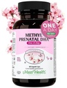 Maxi Health - Methyl Prenatal DHA Prenatal Vitaminas Mujeres - Doctor Formulado, Kosher, Gluten Free Prenatal Multivitamínico con 25 Nutrientes Incluyendo DHA, ácido fólico &amp; Más, 60 Líquidos