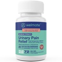 WELMATE - Alivio del dolor urinario (72 Tabletas) - Phenazopyridine Hydrochloride 99.5mg - Dolor urinario, Urgencia, &amp; Descomfort - Maximum Strength - Medication over-The-Counter