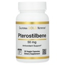 California Gold Nutrition Pterostilbene, 50 mg, 30 cápsulas vegetales