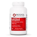 Protocolo MSM Sulfuro biodisponible - 1000mg - Apoya la salud conjunta y el cabello sano, la piel " uñas* - Vegan " Non-GMO - 180 cápsulas de veg