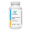 XYMOGEN Omega MonoPure 650 EC - Omega-3 Suplementos de aceite de pescado para hombres de mujeres - con EPA, DHA &amp; DPA - Softgeles más pequeños con 3X Absorción más grande - Apoyo a un corazón saludable " Cognición (60 Softgels)