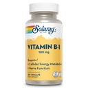 SOLARAY Vitamina B-1 100 mg ← Energía sana Metabolismo, Esquí, Cerebro, Corazón &amp; Sistema nervioso Apoyo ← 100 VegCaps