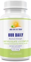 Nuestros Vites diarios L-Methylfolate B Complejo Cofactores " Aminoácidos esenciales (2.5 mg) - Folato activo, Metilcobalamina de B12, B6 y Glycine - 60 Conde
