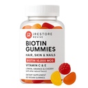 iRestore Hair Gummy Vitaminas, Vegan Biotin Gummies for Hair Skin and Nails Gummies, Hair Gummies, Biotin Gummies for Hair Growth Biotin Vitamins Hair Vitaminas Gummies for Women &amp; Men, Biotin 10000mcg