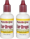 NutriBiotic Ear Drops with Grapefruit Seed Extract and Tea Tree Oil (Pack of 2), 1 Oz Cada