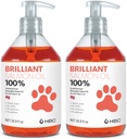 Aceite de salmón para perros - Esquí saludable " Cuna " , Natural Norwegian Omega 3 Fish Oil Food Supplement, EPA " DHA Fatty Acids, Ideal para camada, alergia, picazón, piel seca, salud mixta de huesos - (2 x 16.9oz)