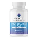 DR. EMIL NUTRITION Píldoras multi colágeno para mujeres  sometidas Suplementos colágeno Silencioso Apoyo para el cabello, la piel, las uñas " articulaciones  durable Suplementos colágeno hidrolizado ← Tipos I, II, III, V " X  durable 90 cápsulas