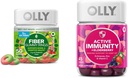 OLLY Fiber Gummy Rings 50ct &amp; Active Immunity+Elderberry Gummies 45ct Berry Flavors Digestive &amp; Immune Support