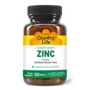 Country Life Target-Mins Zinc 50 mg 180 Tablets - Suplementos de zinc para la salud inmunitaria - Zinc 50mg - Zinc Support