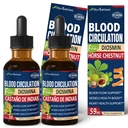 Caídas de circulación sanguínea, Suplemento de óxido nítrico para flujo sanguíneo, presión y salud cardíaca W/Horse Chestnut Extract Liquid. Castaño de Indias y Diosmina para la Circulacion y Varices. 4 oz