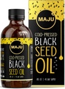 MAJU Black Seed Oil - 3 veces Thymoquinone, Cold-Presed, 100% turco Negro Cumin Seed Oil, Liquid Pure Blackseed Oil, Glass Bottle, 8 oz
