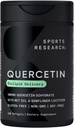Sports Research Quercetin with Coconut MCT Oil & Sunflower Lecithin for Better Absorption - Supports Antioxidant Activity & Immune Health – Gluten Free " Non-GMO Verified - 120 Liquid Softgels