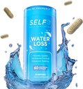 Píldoras de pérdida de agua - Píldoras diuréticas naturales para la retención de agua - Píldora de agua para el alivio rápido de la hinchazón - Fácil de tomar píldoras de retención de agua para mujeres y hombres - 60 cápsulas vegetales