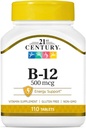 Siglo XXI B-12 500 mcg Tablets, 110-Count (Pack of 2)