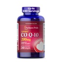 Coenzima del orgullo de Puritan CoQ10 200mg, Suplemento dietético para la salud del corazón, presión arterial, salud del Gum oral y apoyo al envejecimiento saludable, 240 servicios, liberación rápida Softgels