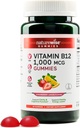 NatureWise Vitamina B12 Gummies for Adults, 1000 mcg - Strawberry Lemon Flavor - Supports Daily Energy, Mental Clarity, Cognitive Function - Vegan, Gluten-Free, Non-GMO - 60 Conde[1-Month Supply]