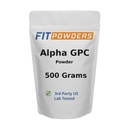 Powder alfa-GPC 500 gramos, no-GMO Alpha GPC suplemento Polvo de Choline, Vegan, Terceros testados, Pre-Workout, Memoria y Focus, con Scoop