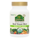 Natures Plus Fuente de Life Garden Certified Organic Red Yeast Rice - 600 mg, 60 Vegan Capsules - Apoyo nutricional para el bienestar general - Vegetariano, Gluten-Free - 60 Servings