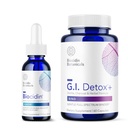 Bio-Botanical Research Biocidin Liquid Formula (1 oz) con GI Detox+ Gentle Binder - Dos productos Detoxification Bundle para apoyar la limpieza " Digestión - Asistencia en la eliminación de toxinas " Biofilm