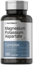 Horbäach Magnesium Potassium Complejo Aspartado Silencio 180 Capsules ← Fórmula Libre No Gluten