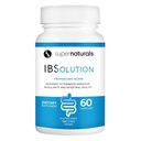 SuperNaturals IBSolution - Hecho en EE.UU., No GMO, Gluten Free &amp; Vegan (60 cápsulas) - Suplemento Digestivo de Salud Gut con Psyllium Husk - Gas, Bloating, Diarrhea, Constipation Relief, Abdominal Pain