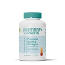 SmartyPants Prenatal Vitamins for Women, Multivitamin Gummies: Omega 3 Fish Oil (EPA/DHA), Biotina, Methylfolate, Vitamina D3, C, Vitamina B12, B6, A, K & Zinc, Inositol, 80 Cuenta (20 Day Supply)