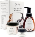 Eye Envy 3 Step Tear Stain Remover Kit for Dogs TENIDO Ojos Libres en 7 Días TENIDO Contiene: Cleanser 8.45 fl.oz, Wipes 60 Cuenta y Polvo 0.5oz ANTE No irritante y natural