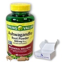 Ashwagandha- 500mg Polvo de raíces, 60 cápsulas (Pack of 1)