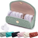 BAGSFY Organizador semanal de píldoras 2 veces al día en un lindo caso de tela, bolsa de medicina, AM PM caja de píldoras 7 días, caja de viaje de medicamentos portátiles para píldoras, vitaminas, aceites de pescado, suplementos.