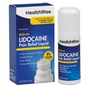 HealthWise 4% Lidocaine Roll-On TEN OTC Strength TENIDO Pain Relief Liquid TENIDO 2.5 oz. 73 mL ANTE No-Greasy, Fórmula no perseguida