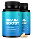 Nootrix Brain Boost Suplemento Nootropic ← Apoya la memoria, el enfoque mental, la salud cognitiva " Energy " Promueve la función sana del humor y el cerebro ANTE Ginkgo Biloba " DMAE Ø 120 cápsulas