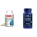 Jarrow Inositol 750mg 100 Veggie Capsules &amp; Life Extension NAC 600mg 60 Capsules Liver &amp; Respiratory Support