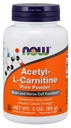 AHORA Suplementos de alimentos, ALC (Acetil-L-Carnitina) Powder, Brain y función celular Nerve*, 3-Ounce