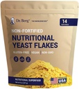 Dr. Berg Premium Levadura Nutricional - Levadura Nutricional No Fortificada Deliciosa con Vitaminas B Occurriendo Naturalmente - 8oz