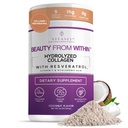 VITASEI Péptidos de colágeno hidrolizado Polvo con vitamina C & Resveratrol - Pelo, piel y uñas Vitaminas para Hombres de Mujer - Hueso y Suplemento Conjunto - Coco Flavored - 16 oz